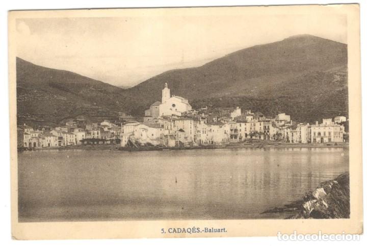 Postales: CADAQU&Eacute;S: BALUART. N&ordm;5 L. ROIS&Iacute;N. circulada en 1933 - Foto 1