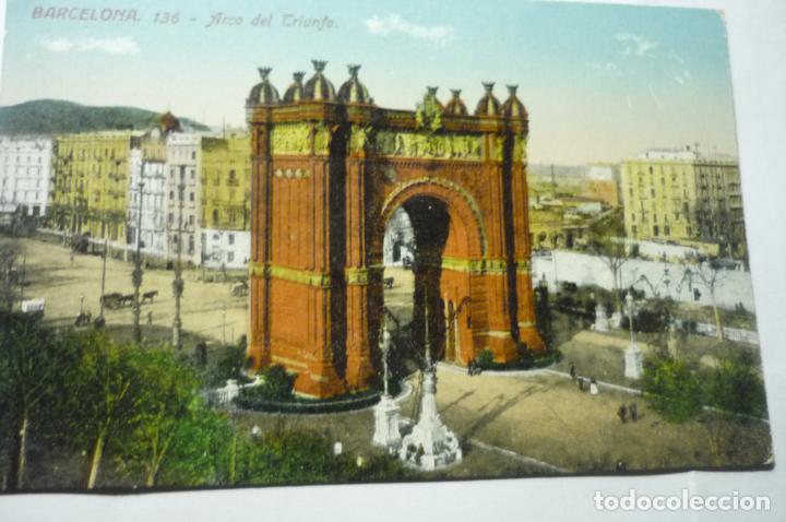 Postales: postl barcelona arco del triunfo cm - Foto 1
