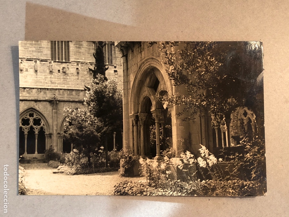 Postales: POSTAL FOTOGRAF&Iacute;A MONASTERIO DE POBLET TEMPLETE DEL CLAUSTRO