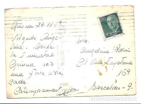 Postales: ANTIGUA POSTAL GIRONA 1959 - Foto 2