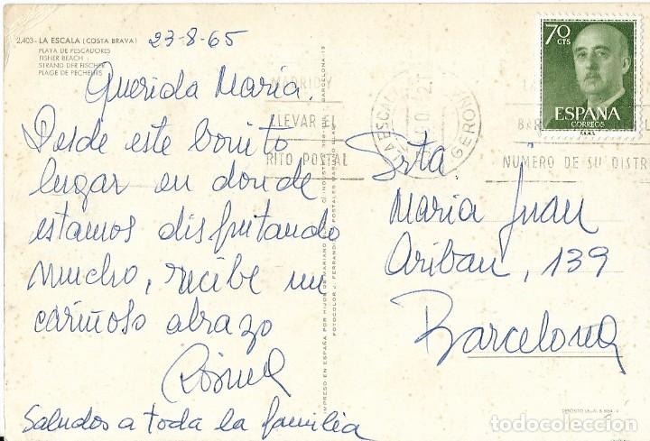 Postales: Postal de la escala, Girona - Foto 2