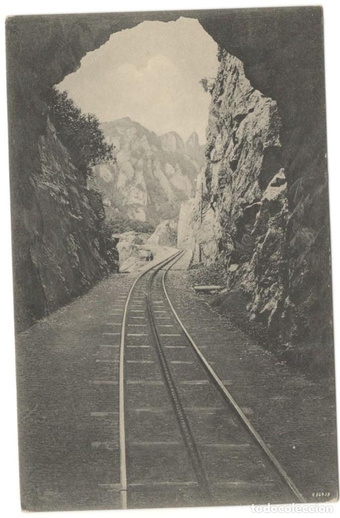 Postcards: MONTSERRAT: T&Uacute;NEL DEL TREN. L. ROCA serie 1&ordf; n&ordm;6 sin circular