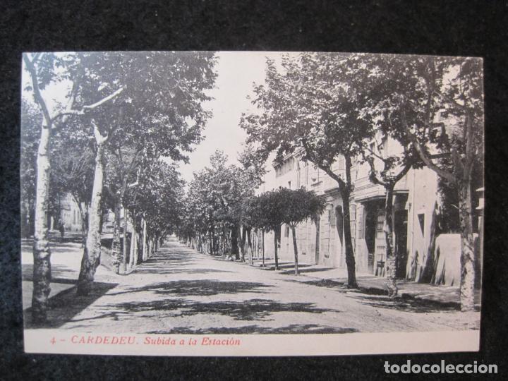 Postales: CARDEDEU-SUBIDA A LA ESTACION-POSTAL ANTIGUA-(88.177)