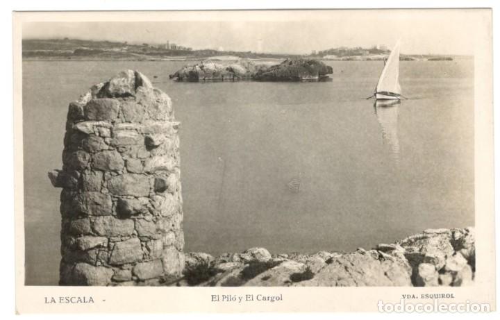 Postcards: POSTAL FOTOGRAFICA. LA ESCALA: EL PIL&Oacute; Y EL CARGOL VDA ESQUIROL sin circular