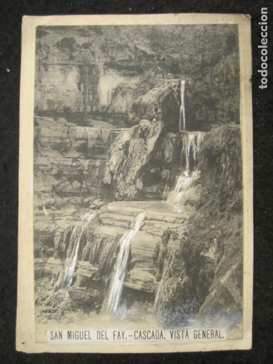 Postales: SAN MIGUEL DEL FAY-CASCADA VISTA GENERAL-POSTAL PEGADA A CARTON-VER FOTOS-(88.261)