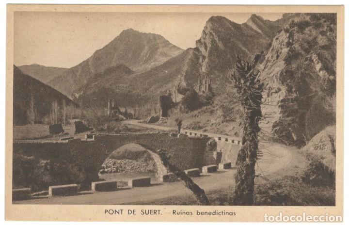 Cartes Postales: PONT DE SUERT: RUINAS BENEDICTINAS. EDICIONES E. SAURA. sin circular
