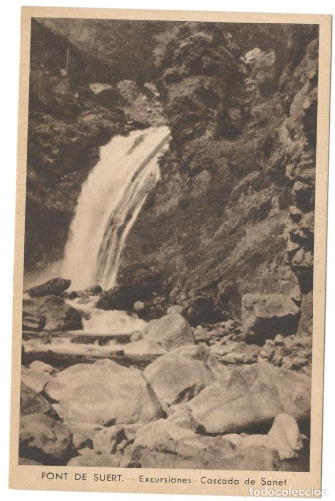 Postales: PONT DE SUERT: EXCURSIONES - CASCADA DE SANET. EDICIONES E, SAURA sin circular - Foto 1