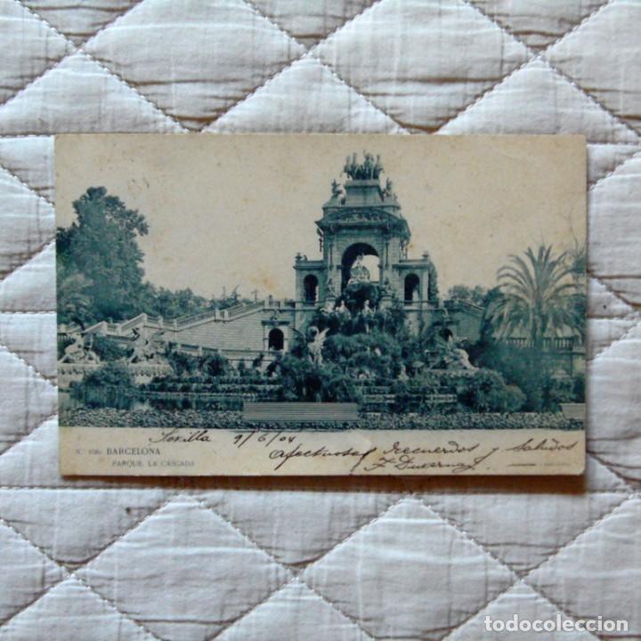 Postales: Parque la Cascada. Barcelona.1904. - Foto 1