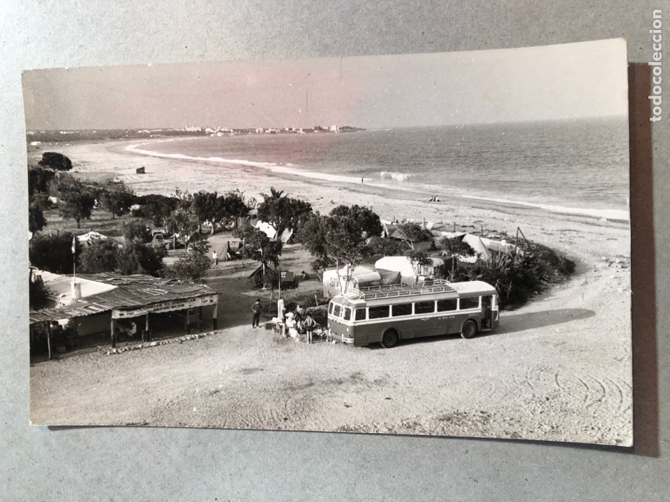 Postales: POSTAL PLAYA CALA DE OCAS Y CAMPING HOSPITALET DEL INFANTE BUS AUTOB&Uacute;S