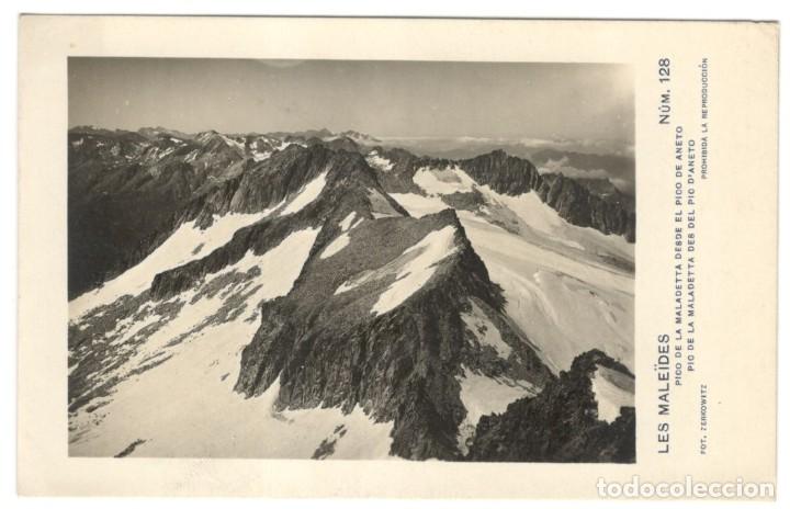 Cartes Postales: LES MALE&Iacute;DES N&ordm;128 PICO DE LA MALADETTA DESDE EL PICO DE ANETO. ZERKOWITZ