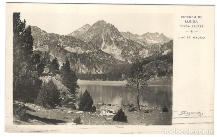 Postkarten: PIRINEU DE LLEIDA. LLAC ST.MAURICI N&ordm;4. ZERKOWITZ. circulada en 1930
