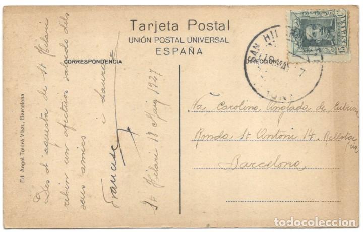 Postales: S. HILARI SACALM. FONT DEL RECTOR. A.T.V. 4497 circulada en 1927 - Foto 2 - 312300933