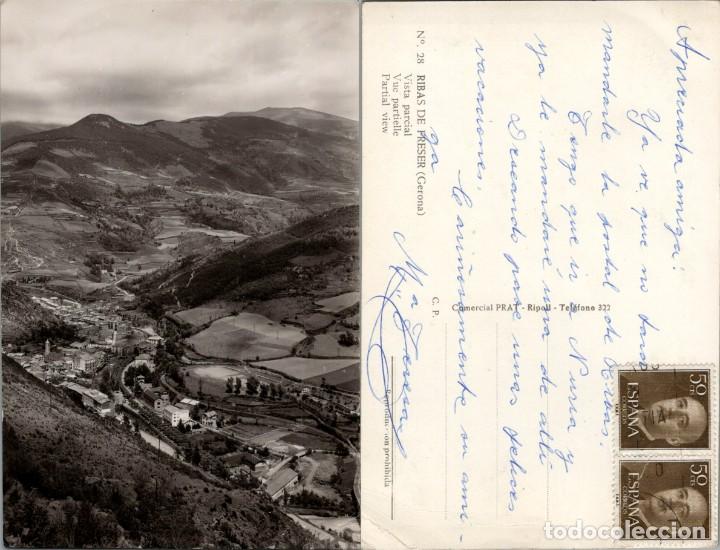 Postales: Ribas de Freser (Gerona) - Vista parcial - Ed. Cial. Prat n&ordm; 28 - 151x101mm.