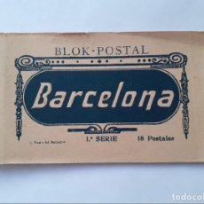 Postales: BLOC - POSTAL 5 POSTALES - BARCELONA - L. ROISIN FOT. BARCELONA 1A SERIE. Lote 313661858