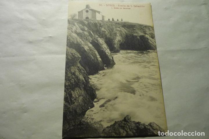 Postales: postal sitges ermita s..sebastian cm - Foto 1