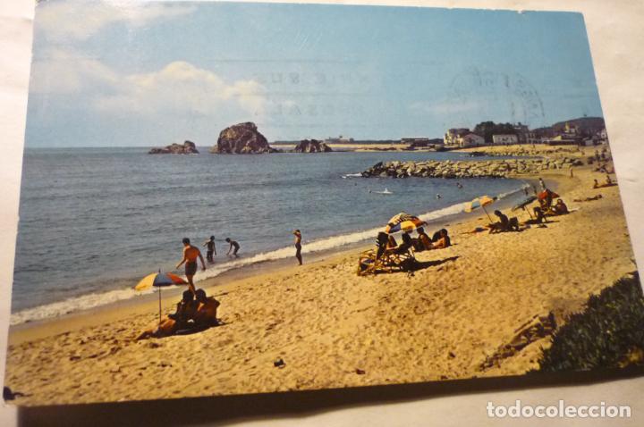 Postales: postal blanes playa circulada cm - Foto 1