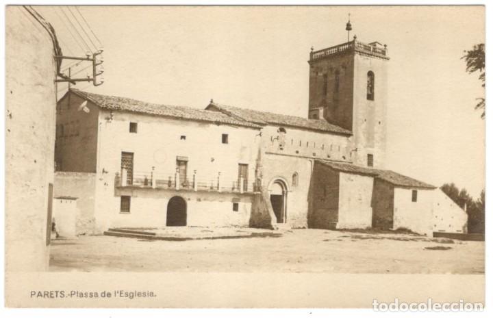 Postkarten: PARETS: PLASSA DE L'ESGLESIA. sin circular