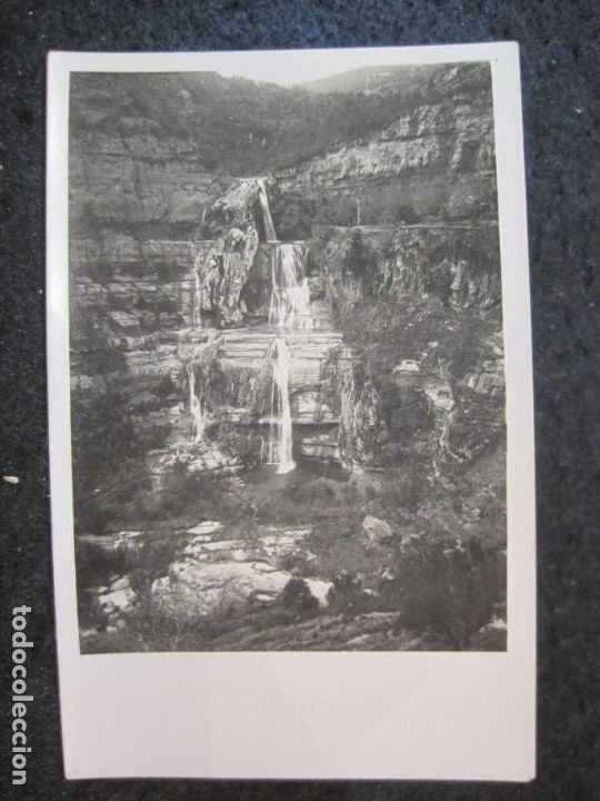 Postales: SAN MIGUEL DEL FAY-CASCADA-A&Ntilde;O 1929-FOTOGRAFICA-POSTAL ANTIGUA-(88.841)