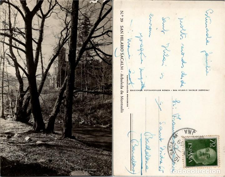 Postales: San Hilario Sacalm - Arboleda de Montsol&iacute;s - Ed. Fot. Bosch n&ordm; 29 - 139x89mm.