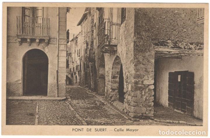 Postkarten: PONT DE SUERT: CALLE MAYOR. ED. E. SAURAS. sin circular