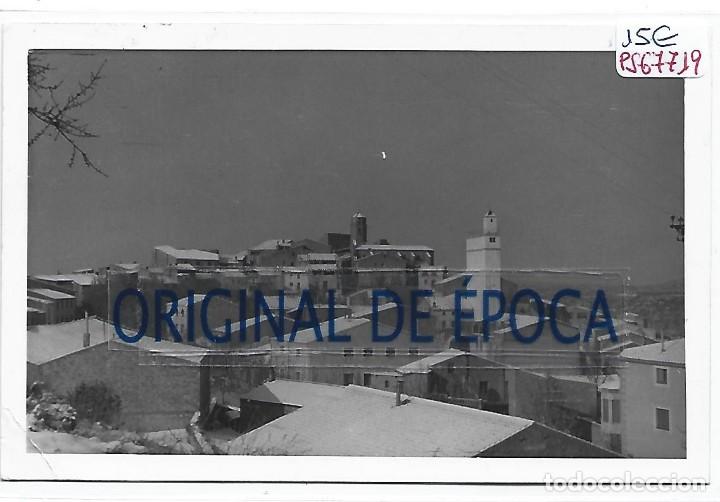 Postales: (PS-67719)POSTAL FOTOGRAFICA DE ALBAGES(LERIDA)-VISTA PARCIAL NEVADA