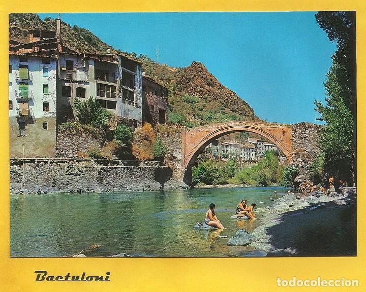 Postales: Gerri de la Sal. Puente sobre el Noguera-pallaresa