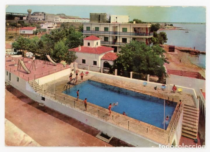 Postcards: m09153 Sant Carles de la R&aacute;pita Hotel Playa Suizo piscina 1966 Valman n&ordm;543
