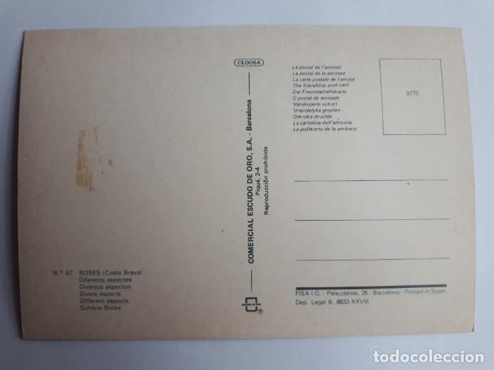 Postales: ROSES. POSTAL. ANYS 70 - Foto 2