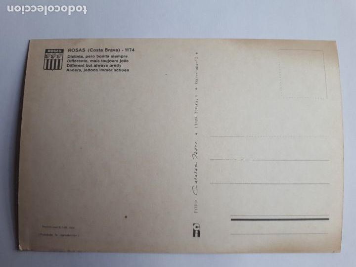Postales: ROSES. POSTAL. ANYS 70 - Foto 2