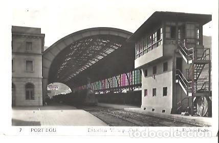 Postkarten: ANTIGUA POSTAL 7 PORT BOU ESTACION VISTA PARCIAL L ROISIN