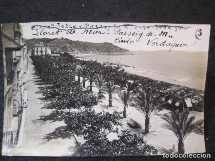 Postkarten: LLORET DE MAR-PASSEIG DE MOSSEN CINTO VERDAGUER-ARCHIVO ROISIN-FOTOGRAFICA-POSTAL ANTIGUA-(89.520)