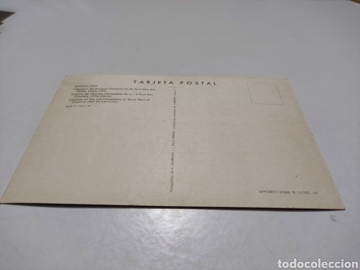 Postales: Postal Barcelona claustro - Foto 2
