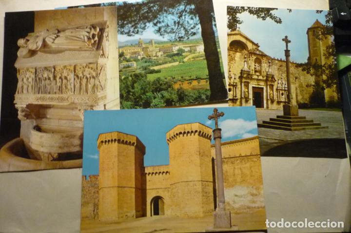 Postales: lote postales monasterios poblet y santes creus -tarragona cm