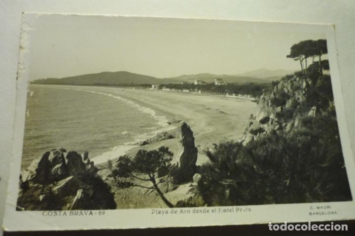 Postales: postal playa de aro desde el hotel prats. circulada cm