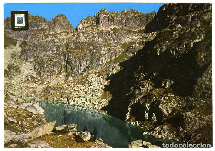 Postales: N&ordm; 5185-LLEIDA. Pirineo catal&aacute;n. Lago de Amitges. Sin circular. ED. COMERCIAL ESCUDO DE ORO