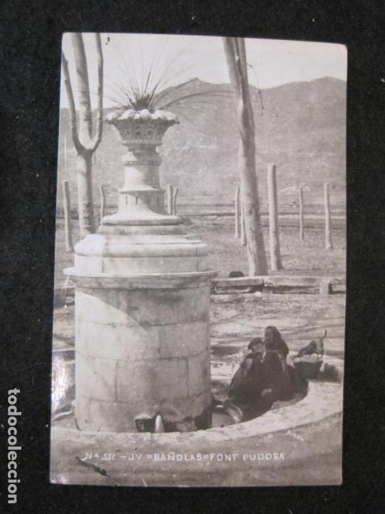 Postales: BA&Ntilde;OLAS-FONT PUDOSA-FOTOGRAFICA J.V.-551-POSTAL ANTIGUA-(89.787)