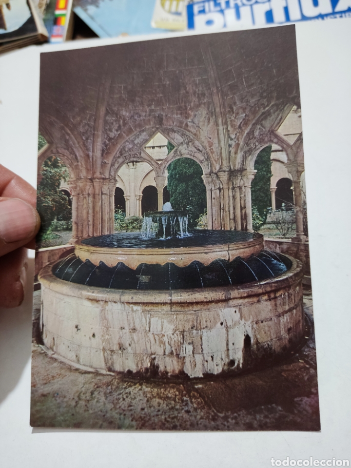Postales: Postal monasterio de Poblet fuente