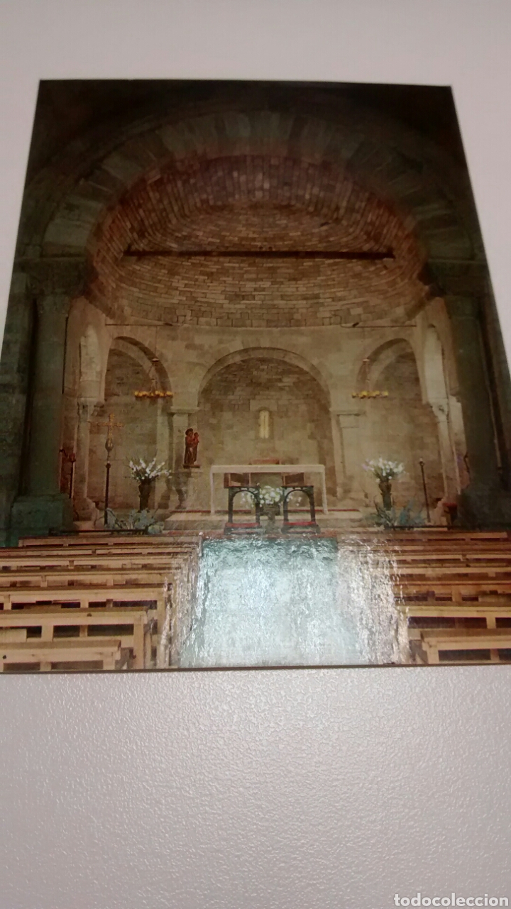 Postales: PORQUERAS. GIRONA. INTERIOR DE LA IGLESIA ROMANICA. POSTALES INTERNACIONAL COLOR N&ordm; GE 3510