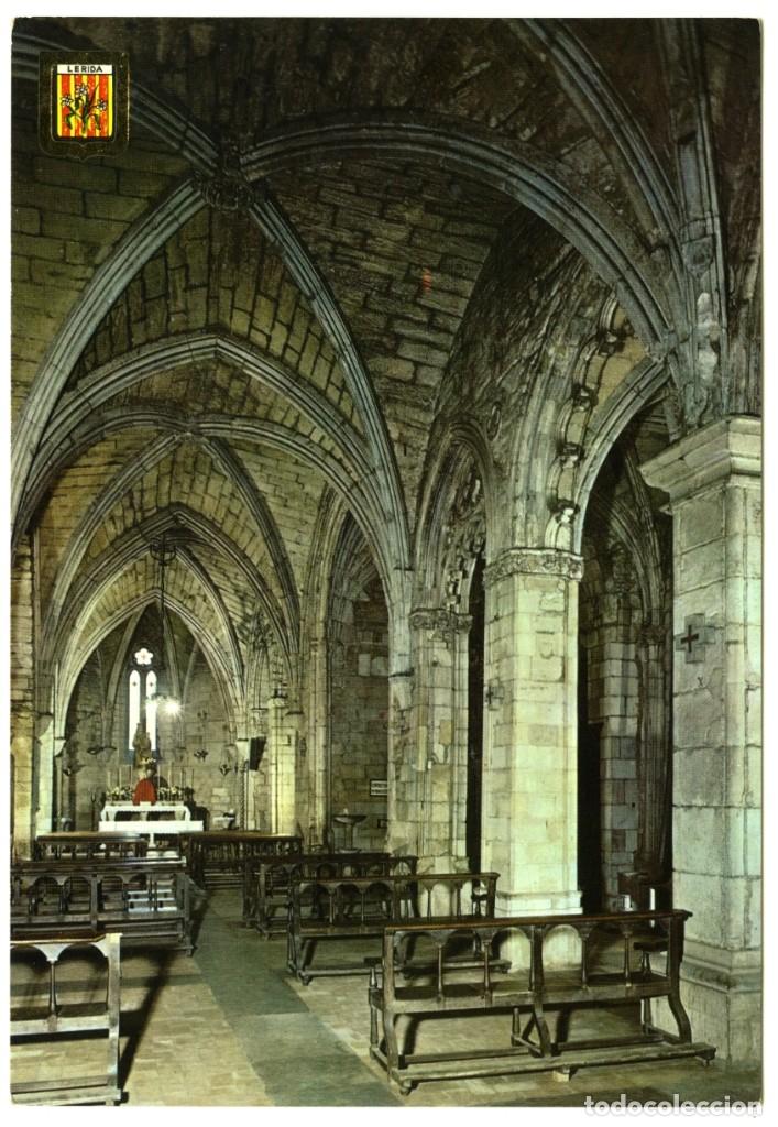 Postales: N&ordm; 3625-LLEIDA. Iglesia de San Lorenzo. Altar del Sant&iacute;simo. Sin circular. ED. COMERCIAL ESCUDO DE O