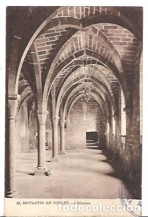Postcards: ANTIGUA POSTAL 10 MONASTIR DE POBLET BIBLIOTECA