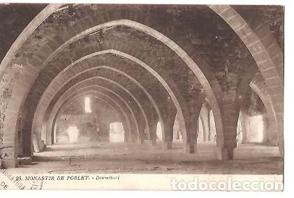 Postcards: ANTIGUA POSTAL 25 MONASTIR DE POBLET DORMITORI