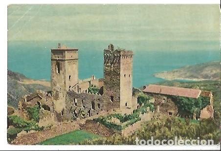 Cartoline: ANTIGUA POSTAL COSTA BRAVA SAN PEDRO DE RODA MONASTERIO Y PUERTO DE LA SELVA AL FONDO