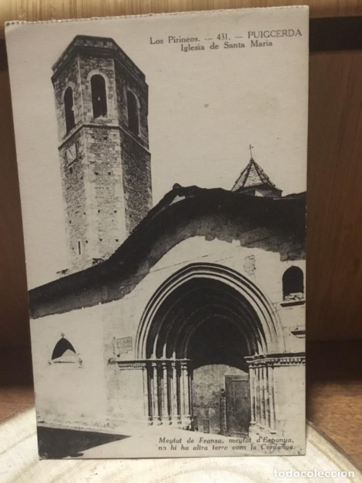 Postales: LOS PIRINEOS. PUIGCERDA. IGLESIA DE SANTA MARIA