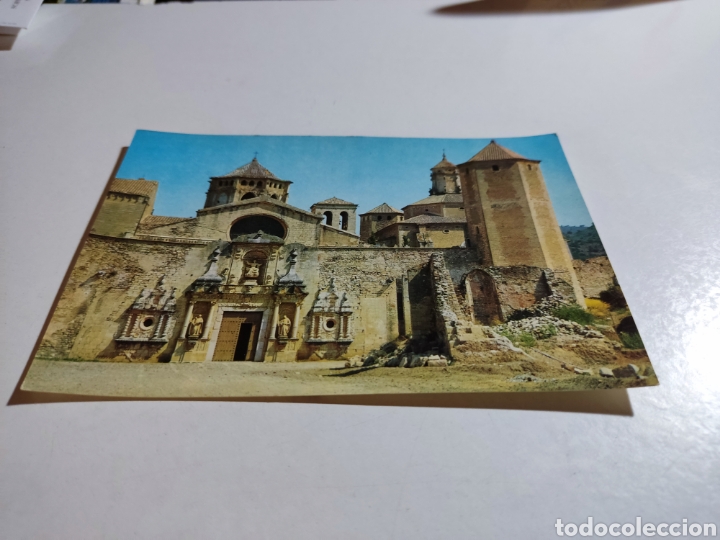 Postales: Postal Real monasterio de Poblet fachada iglesia