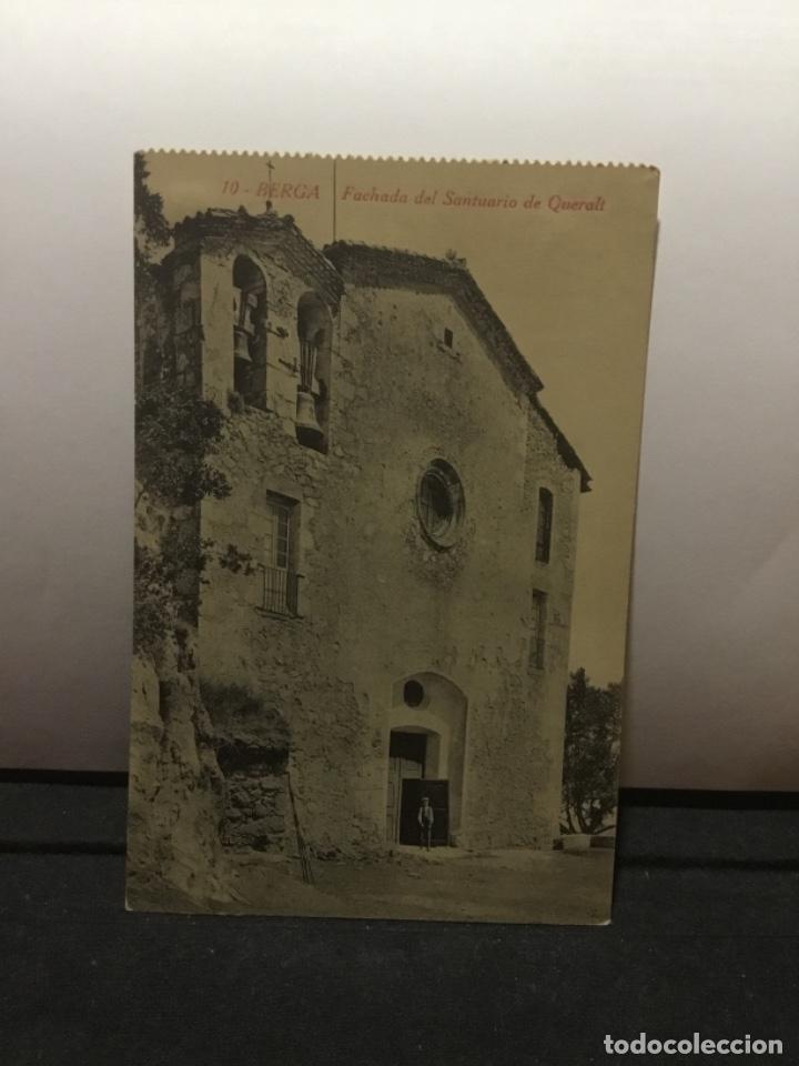 Postales: BERGA. FACHADA DEL SANTUARIO DE QUERALT