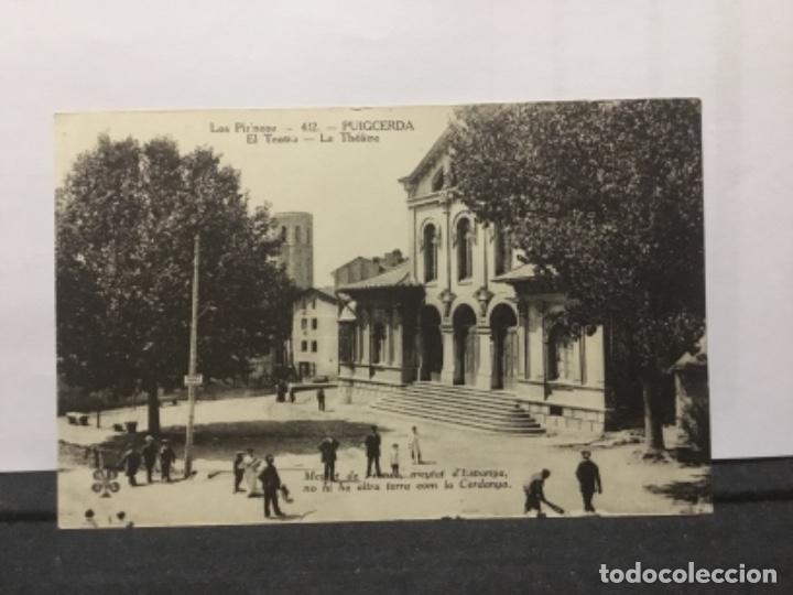 Postales: LOS PIRINEOS. PUIGCERDA. EL TEATRO.