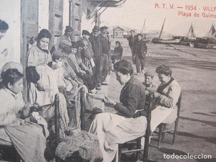 Postcards: VILANOVA I LA GELTRU-PLAYA DE GUIMERA-DETALLE-ATV 2953 A.T.V.-POSTAL ANTIGUA-(90.239)