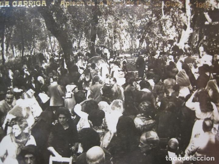Postcards: LA GARRIGA-APLECH DE LA MARE DE DEU DEL CAMI-ANY 1912-FOTOGRAFICA-POSTAL ANTIGUA-(90.242)