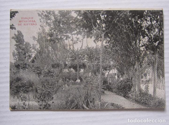 Postales: POSTAL PARQUE MUNICIPAL DE MATAR&Oacute;. CIRCULADA