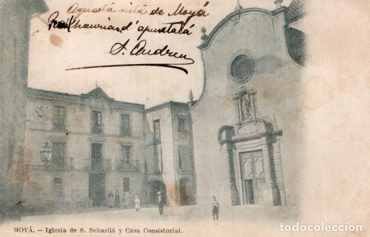 Postales: Moya. Iglesia de Sant Sebasti&agrave; - Foto 1